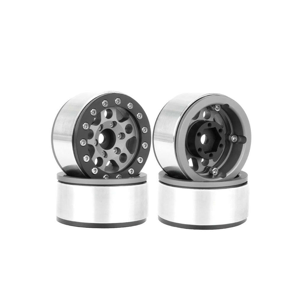 問屋ワールド】クローラーRC用1.55インチアルミ製ビードロックホイール