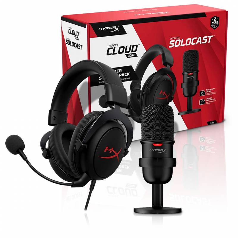 HyperX Streamer Starter Pack Cloud Core + SoloCast Combo - LOT