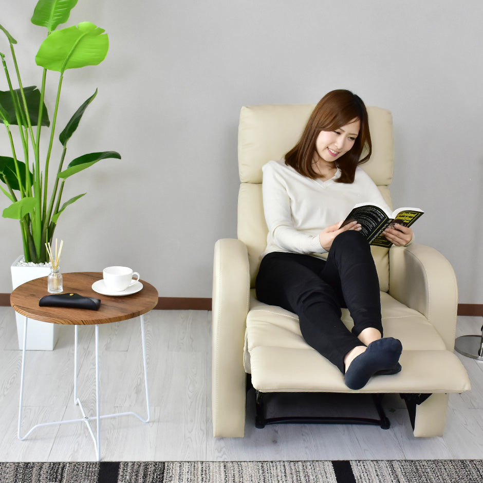 幅72] リクライニングソファー ソファ ひとりがけ 1人用 レザー