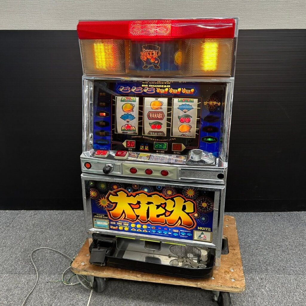 ARUZE 大花火 スロット実機 鍵/シリンダー無し 開閉可の買取実績【錬金堂】