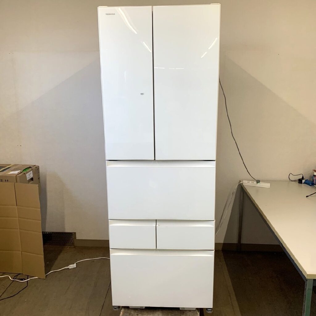 TOSHIBA ノンフロン冷凍冷蔵庫 GR-R460FH(EW) 462L 2019年製の買取実績