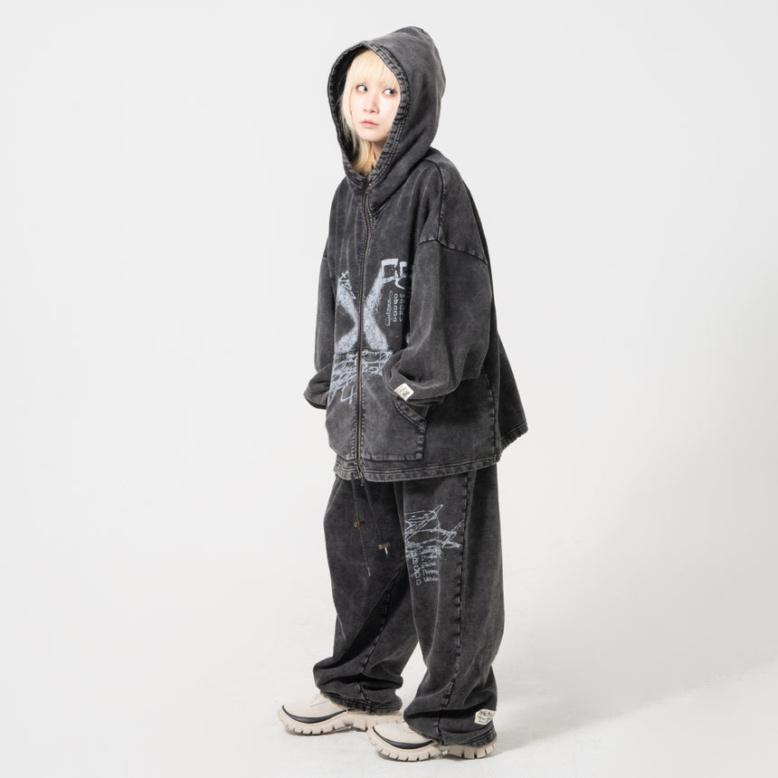 Reol DOODLE ZIP HOODIE - CC – Reol ONLINE SHOP