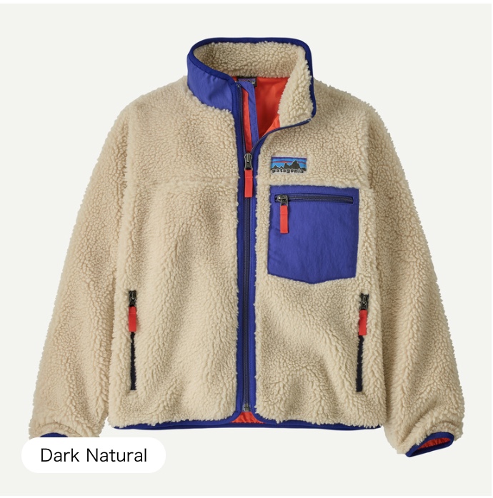 Patagonia Kids Retro X Jacket / Dark Natural | real surf shop