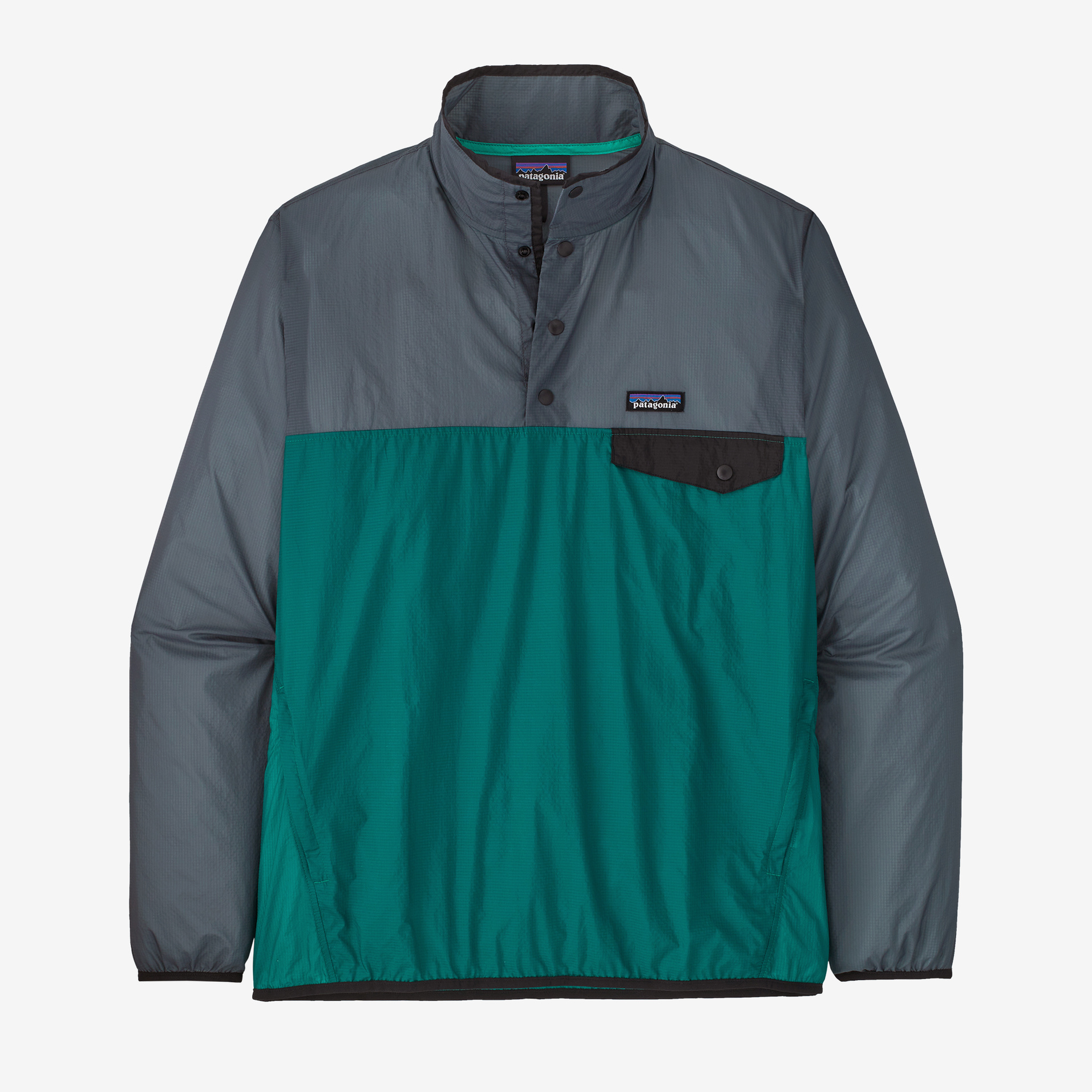 Patagonia M's Houdini-Snap-T-P/O – Borealis Green | real surf shop