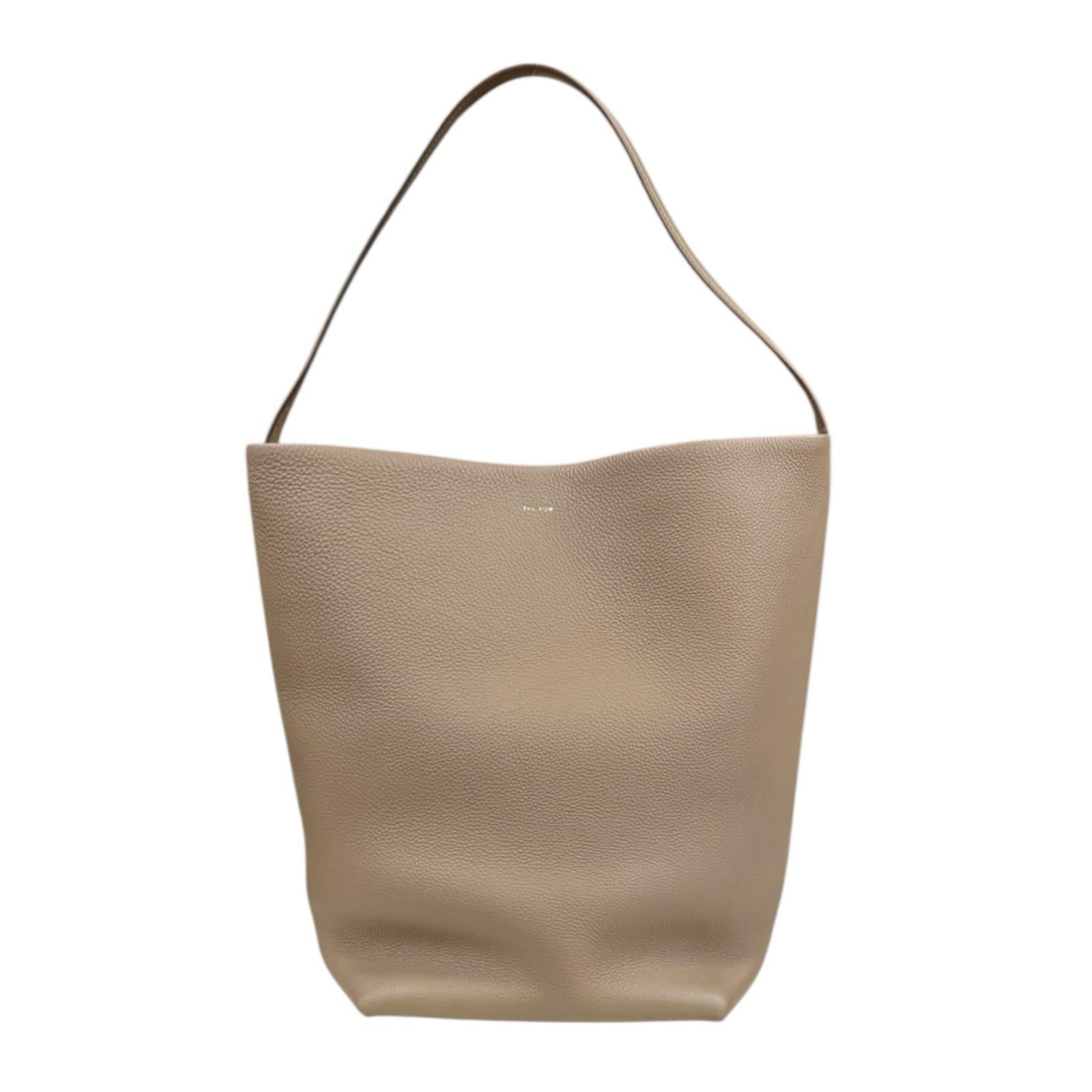 The Row ザ ロウ LARGE N / S PARK TOTE トートバッグ レザー ベージュ
