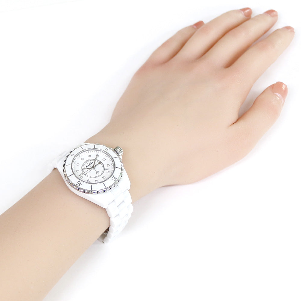 CHANEL シャネル J12 腕時計 ホワイトセラミック H1628 クオーツ