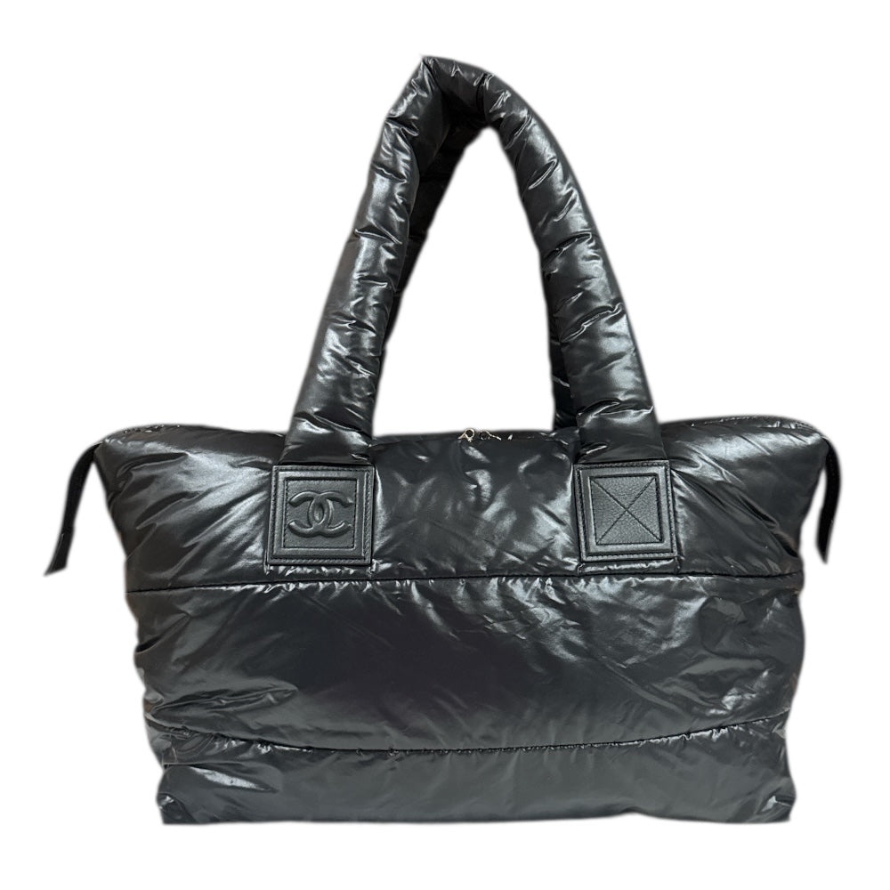 CHANEL シャネル ラージトート コココクーン ハンドバッグ ナイロン