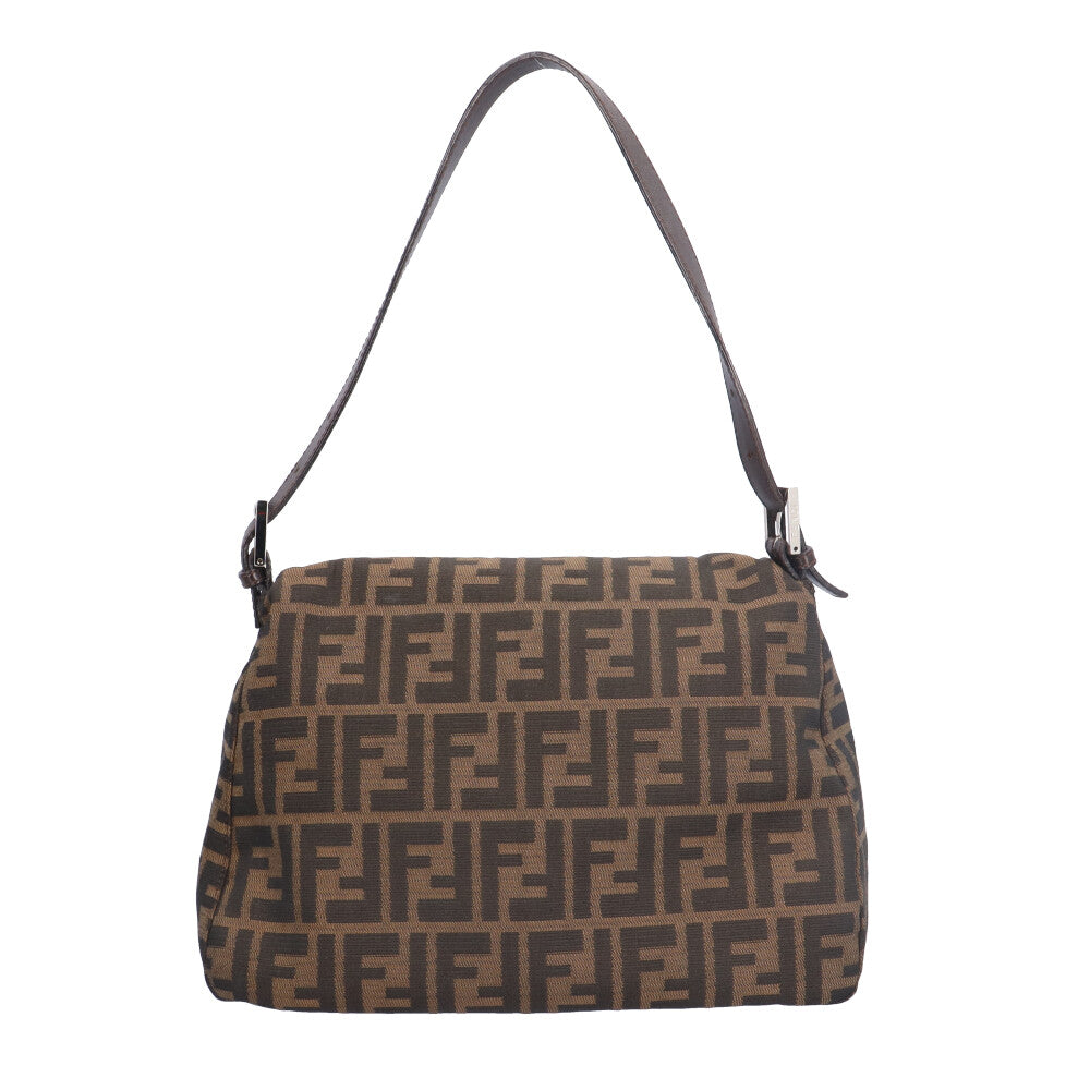 FENDI フェンディ マンマバケット ズッカ ショルダーバッグ キャンバス