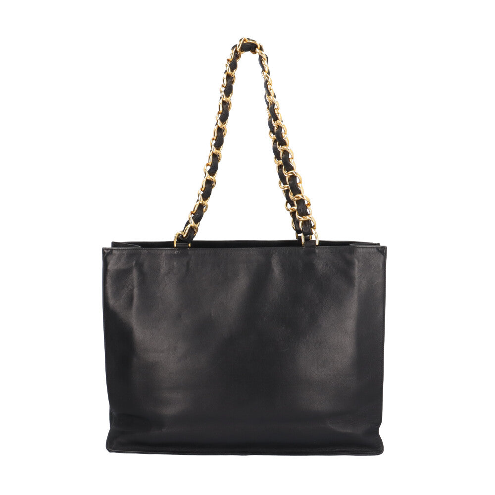 CHANEL シャネル チェーントート ココマーク トートバッグ レザー