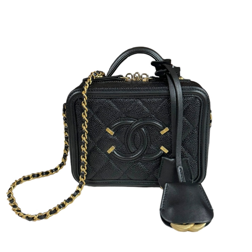 CHANEL シャネル スモールバニティバッグ CCフィリグリー ショルダー