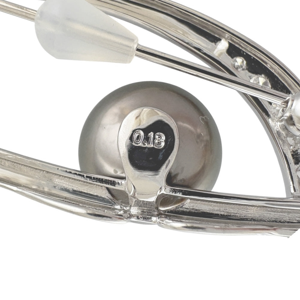TASAKI タサキ ブローチ 18金 K18ホワイトゴールド ダイヤモンド
