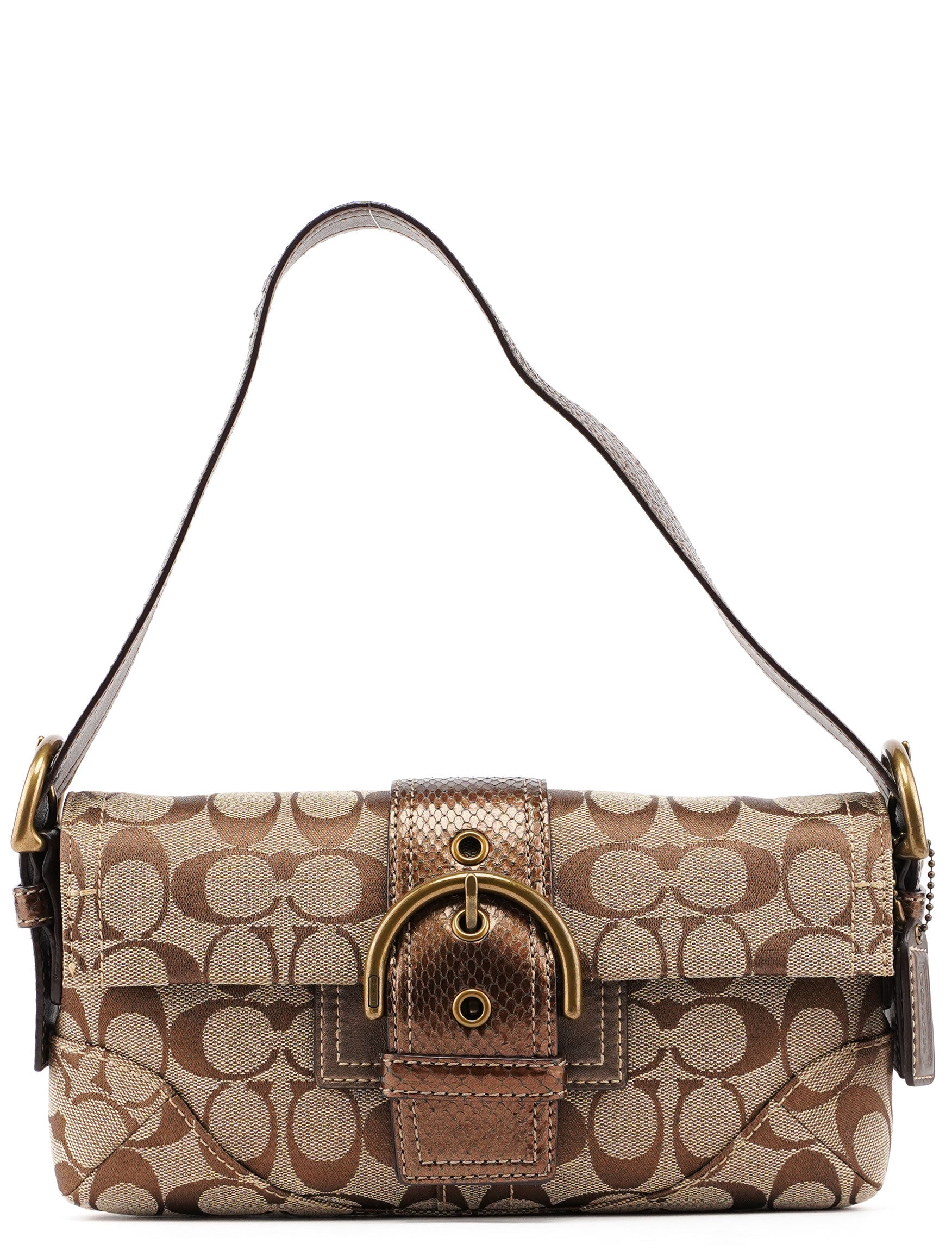 Coach 8K38 Beige Signature C Soho Shoulder Bag – Rediscover Vintage