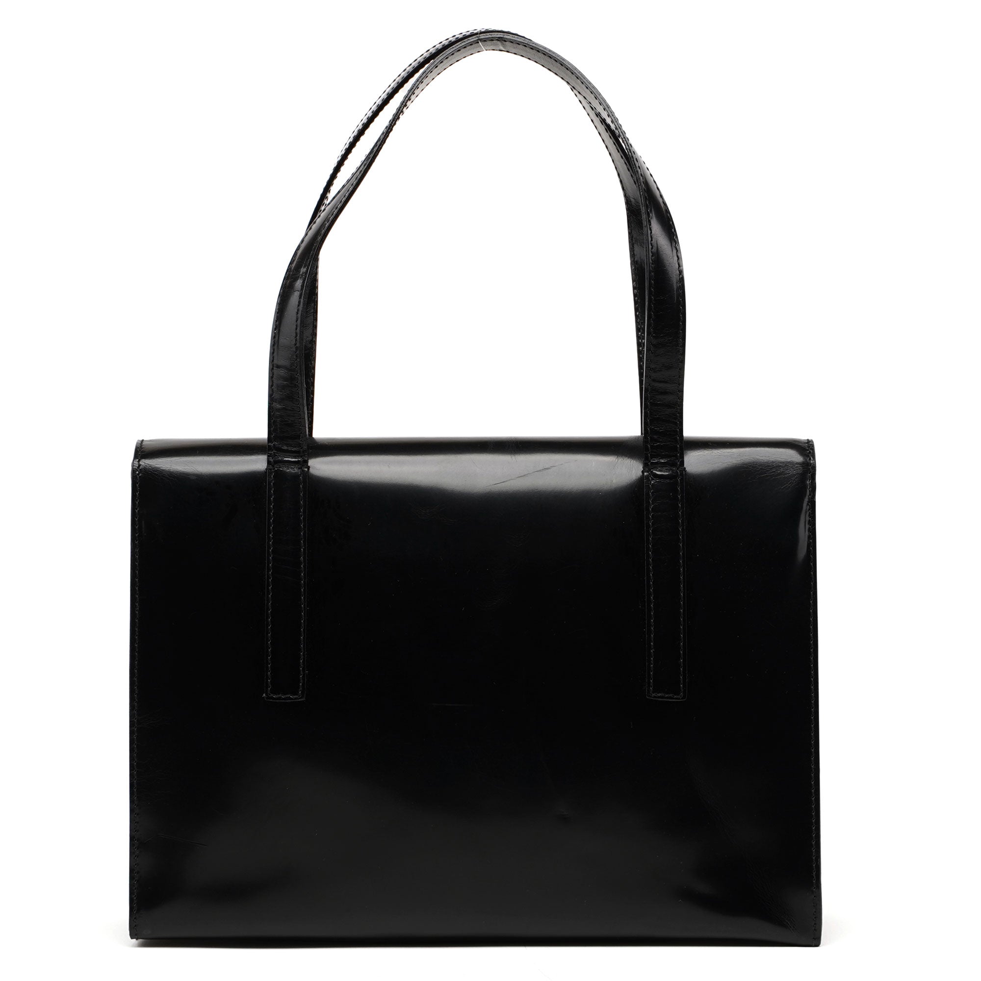 Prada 1995 Black Spazzolato Flap Bag – Rediscover Vintage
