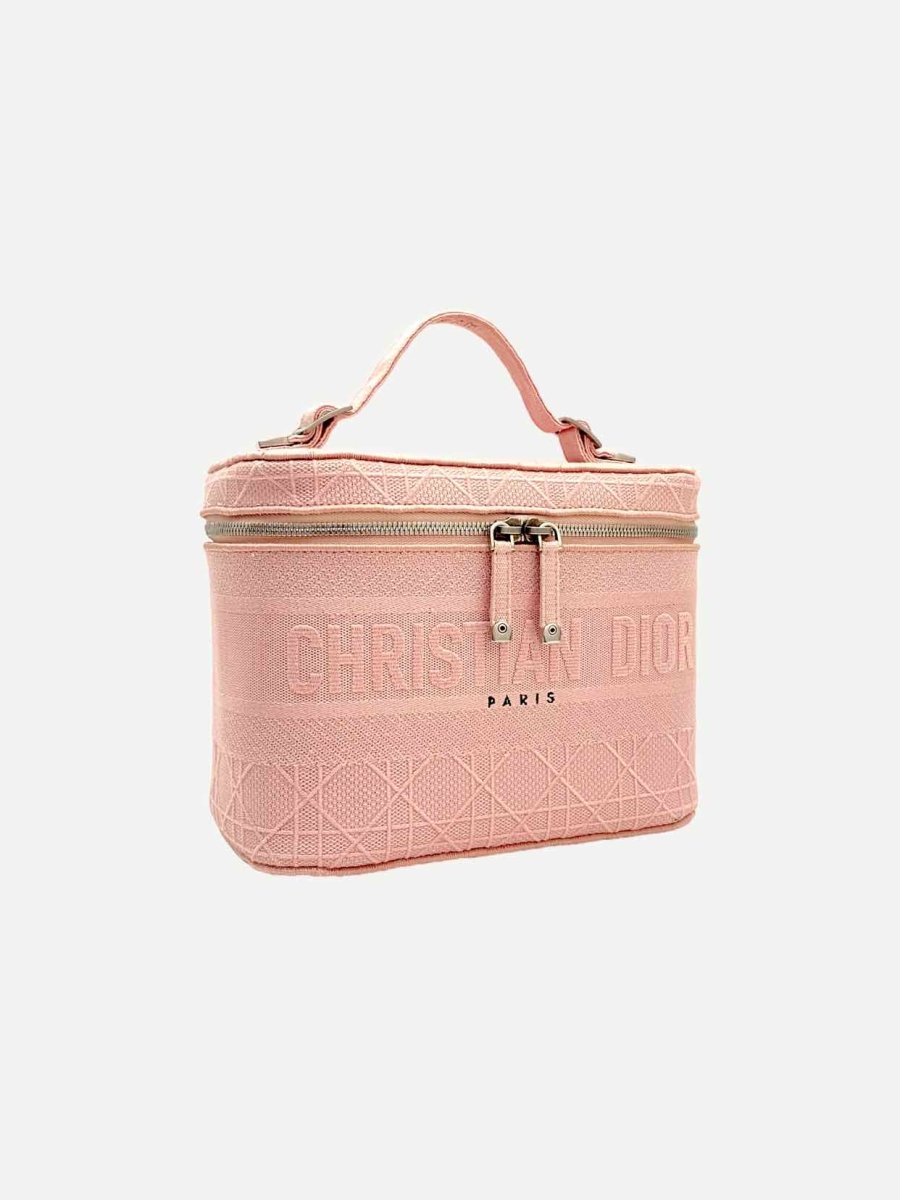 CHRISTIAN DIOR DiorTravel Pink Cannage Vanity Case - Reems Closet