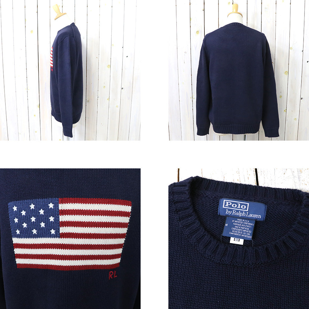 POLO RALPH LAUREN『アイコニック フラッグ セーター』(NAVY) – Reggieshop