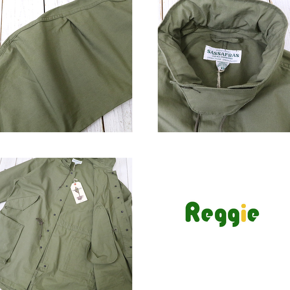SASSAFRAS『DIGS CREW COAT(C/CORDURA NYLON OXFORD)』(OLIVE