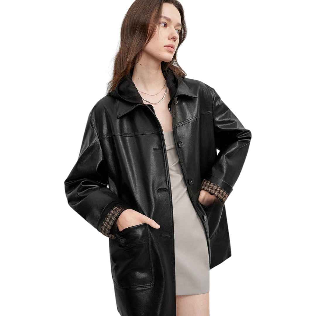 レザー ジャケット 羊革 Premium本革コート 2025新作 上質な大人
