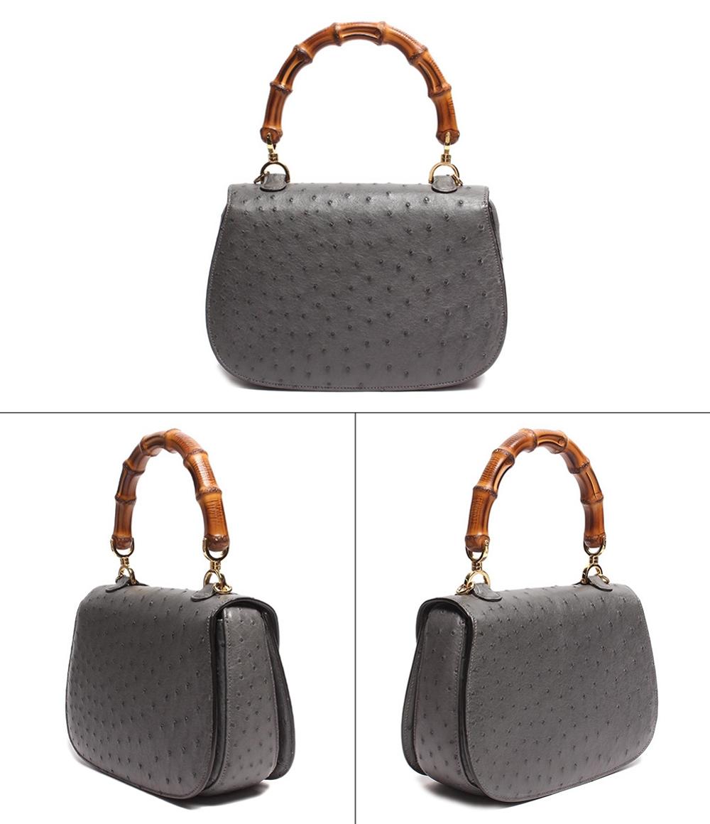 グッチ 2wayレザーハンドバッグ ゴールド金具 バンブー1947