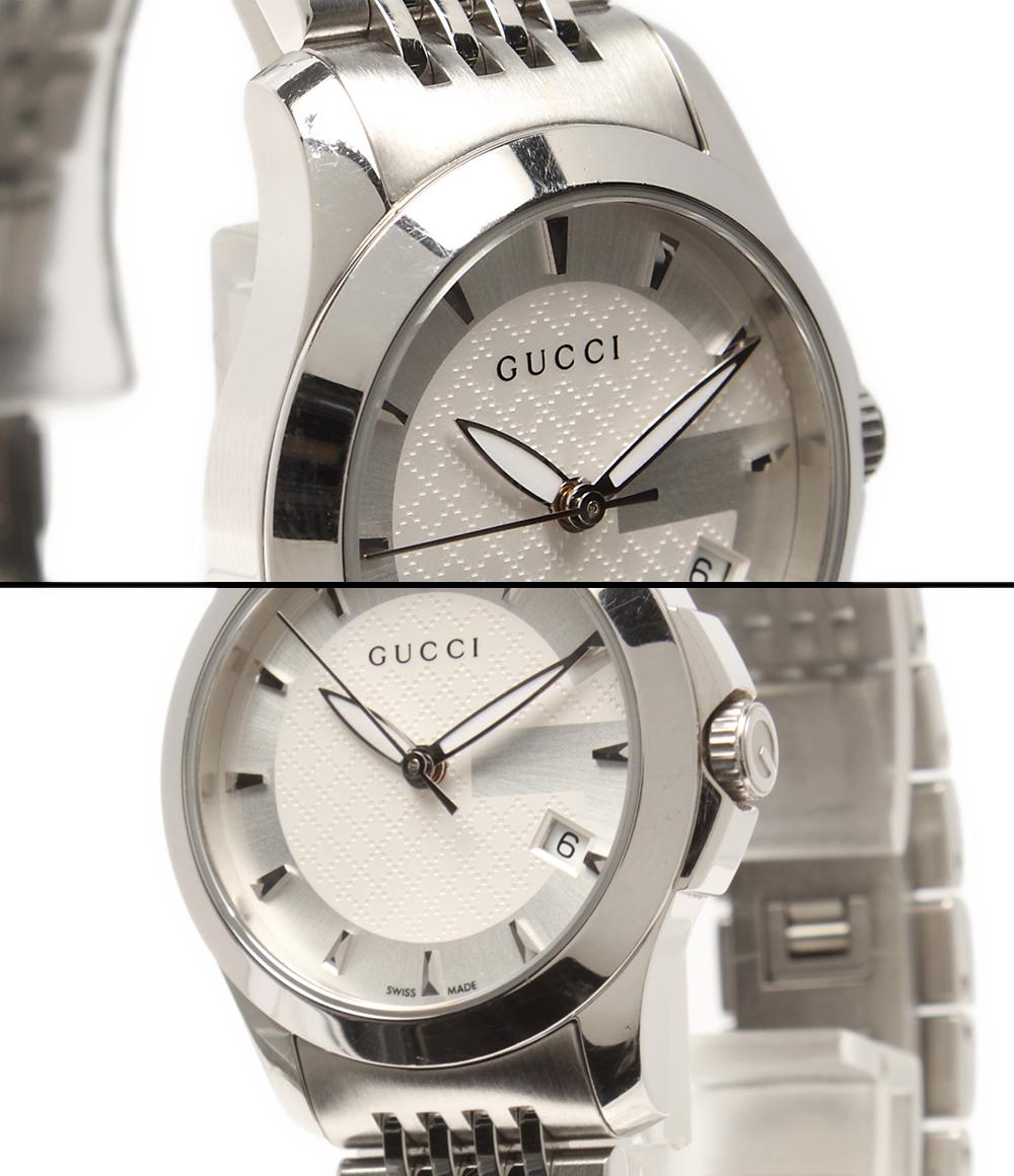GUCCI 腕時計 Gタイムレス クオーツ ホワイト 126.5 レディース グッチ