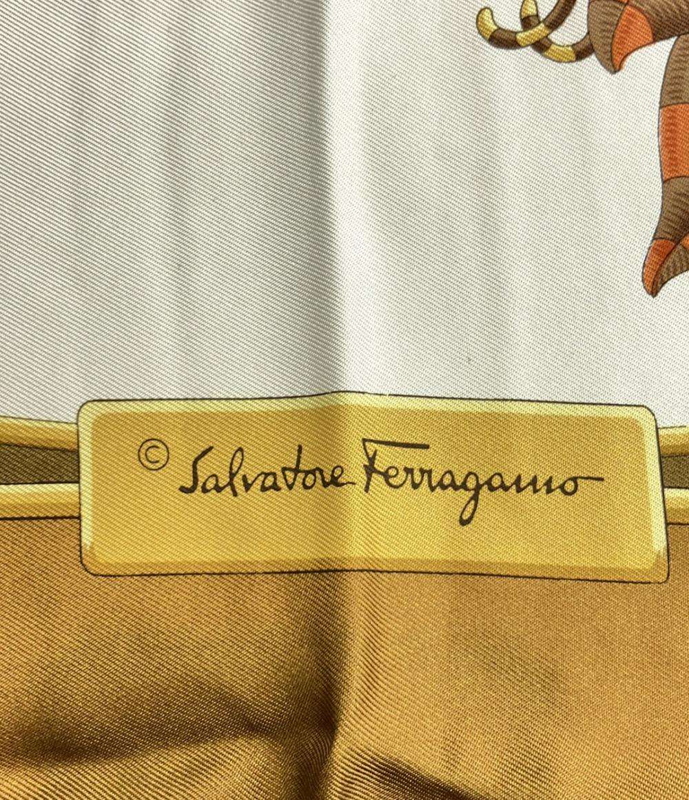 サルヴァトーレフェラガモ スカーフ シルク100% レディース Salvatore