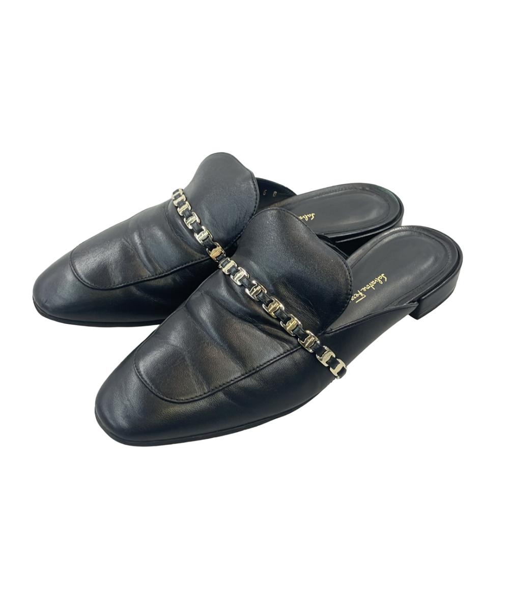 サルヴァトーレフェラガモ ミュール ヴァラ リボン レディース SIZE 5