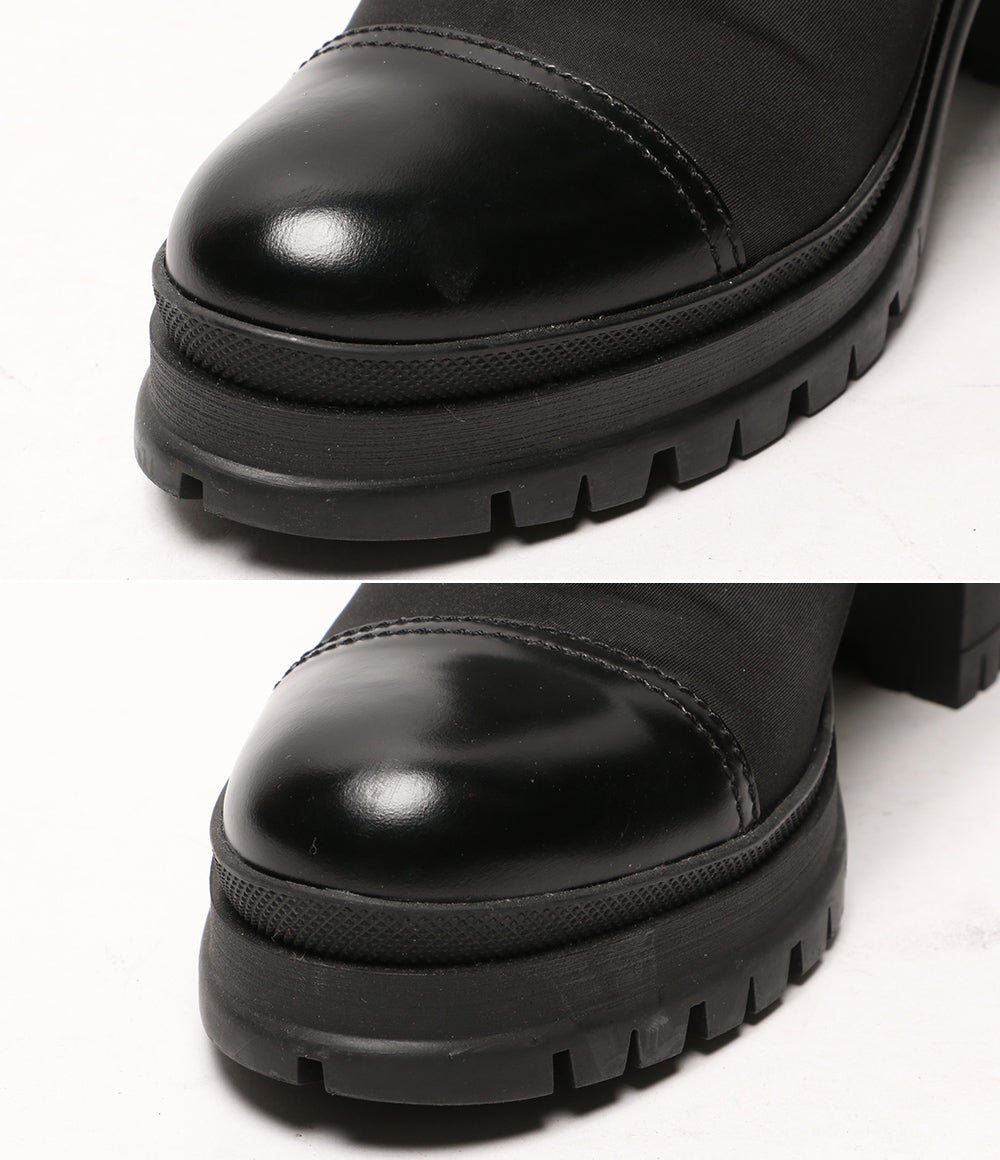 プラダ ブーツ RE NYLON レースアップ厚底ブ-ツ レディース SIZE 36