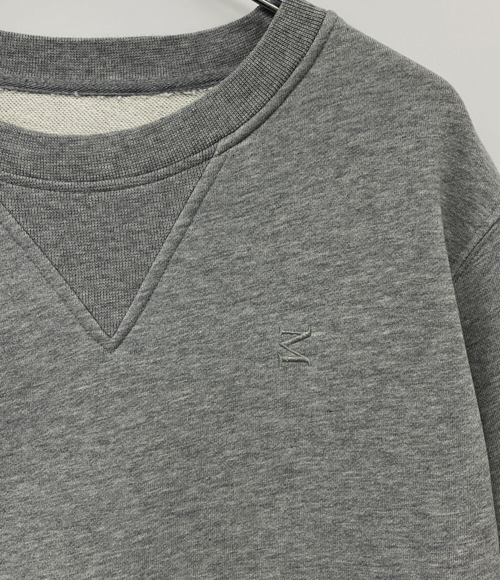 Maison Margiela スウェットシャツ ライトグレー 丸首 M刺繍ロゴ
