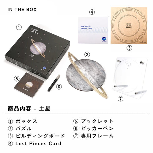 6月入庫分予約】宇宙の破片 SATURN 土星と専用フレームセット – ご