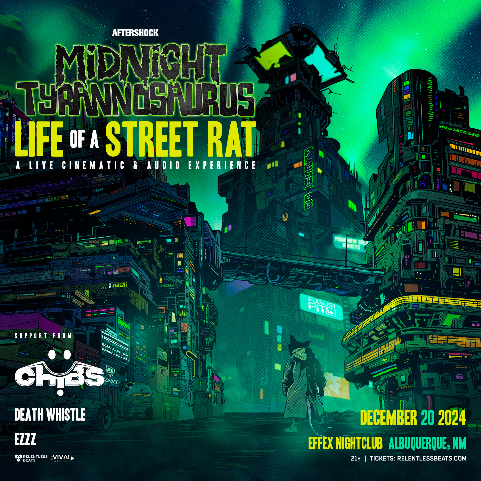 Midnight Tyrannosaurus Albuquerque Info - 12/20/24 - Effex