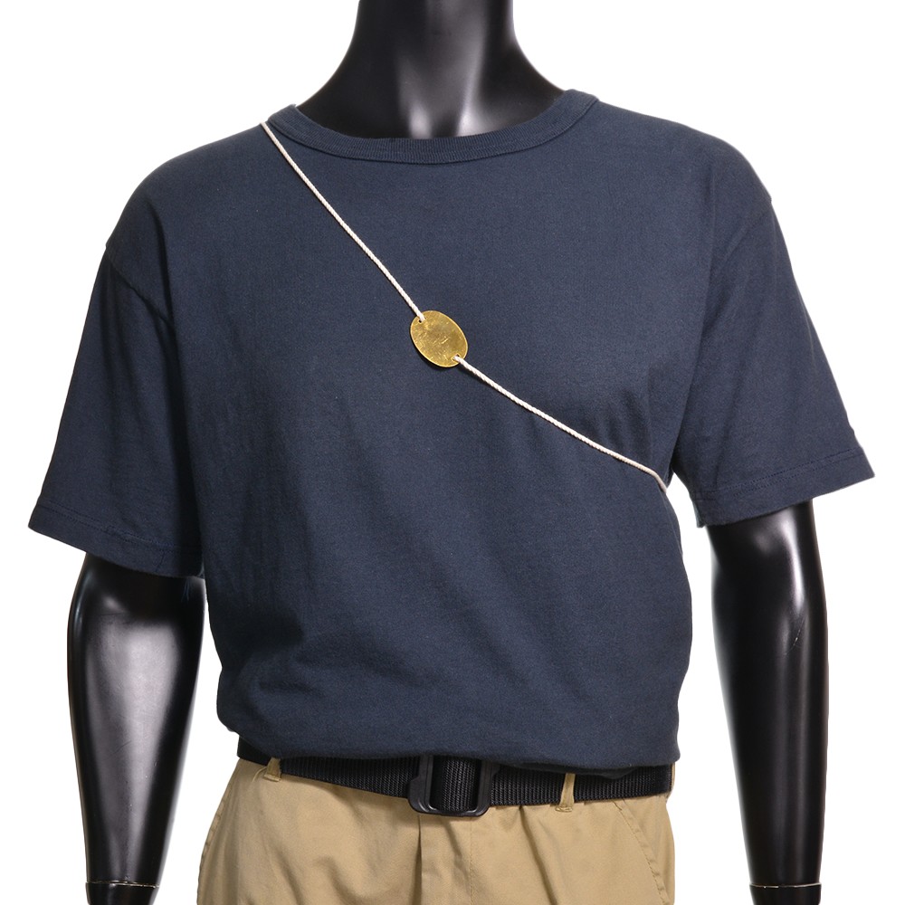 旧日本軍認識票 紐付きドッグタグ 真鍮製 WWII 復刻 | ミリタリー