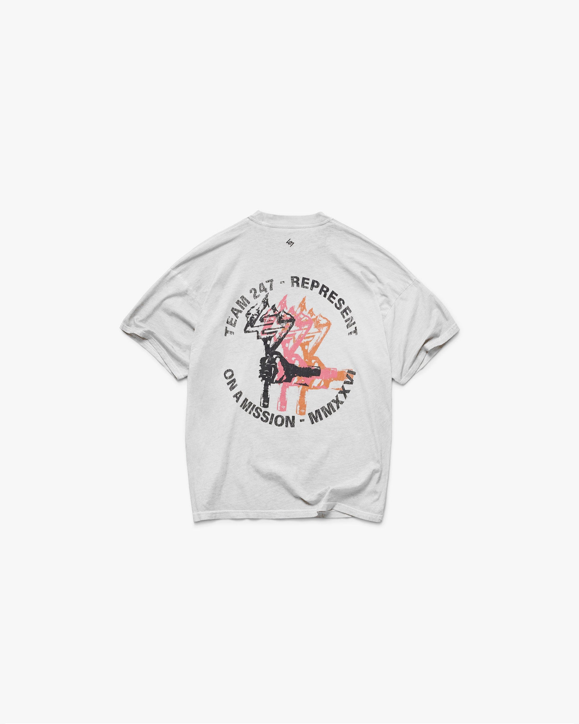 Bleach White 247 Torch Crop Tee | 247 SS26 T-Shirts | REPRESENT