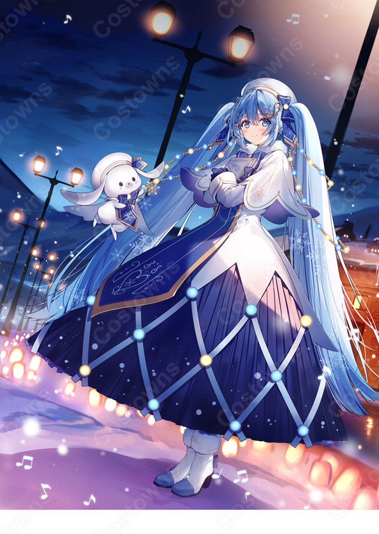 雪ミク（初音ミク） 2021衣装 ラビット・ユキネ コスプレ衣装 SNOW