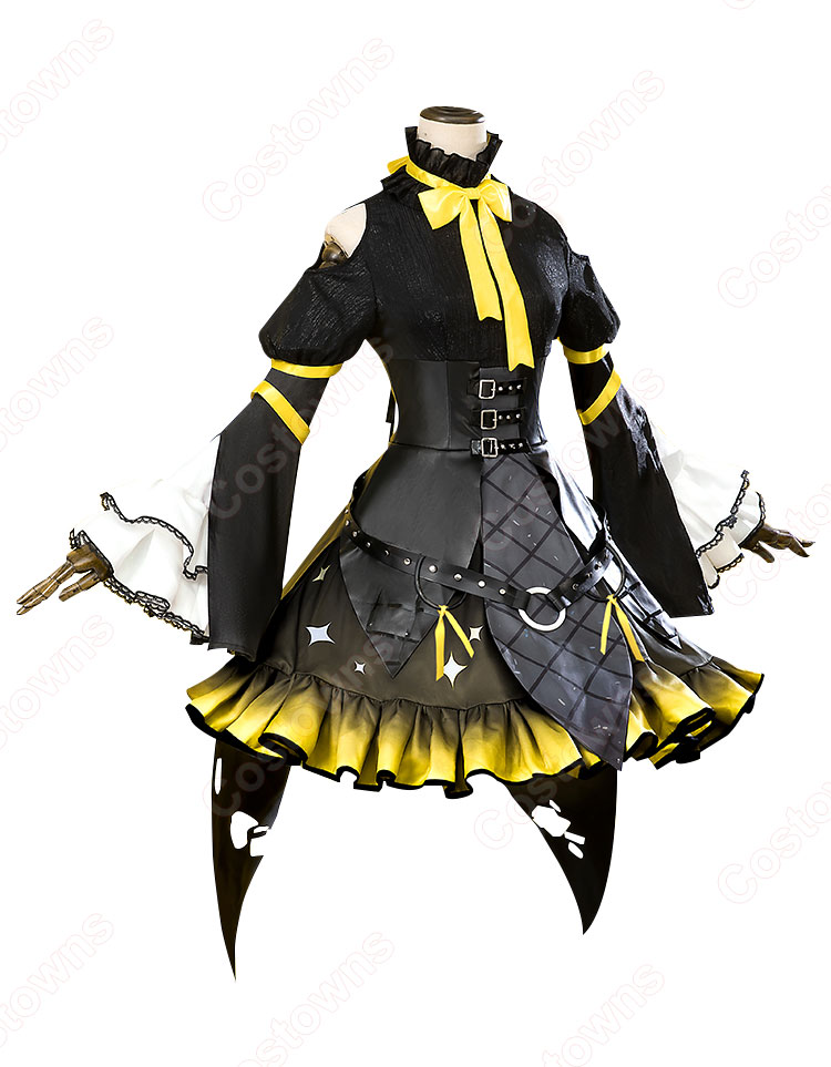 鏡音リン コスプレ衣装 初音ミク×ラスカル 2023 ヴィランズ衣装 - Costowns