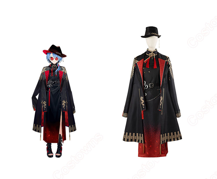 Vtuber ホロライブ 星街すいせい 東洋風スーツ衣装 コスプレ衣装 白