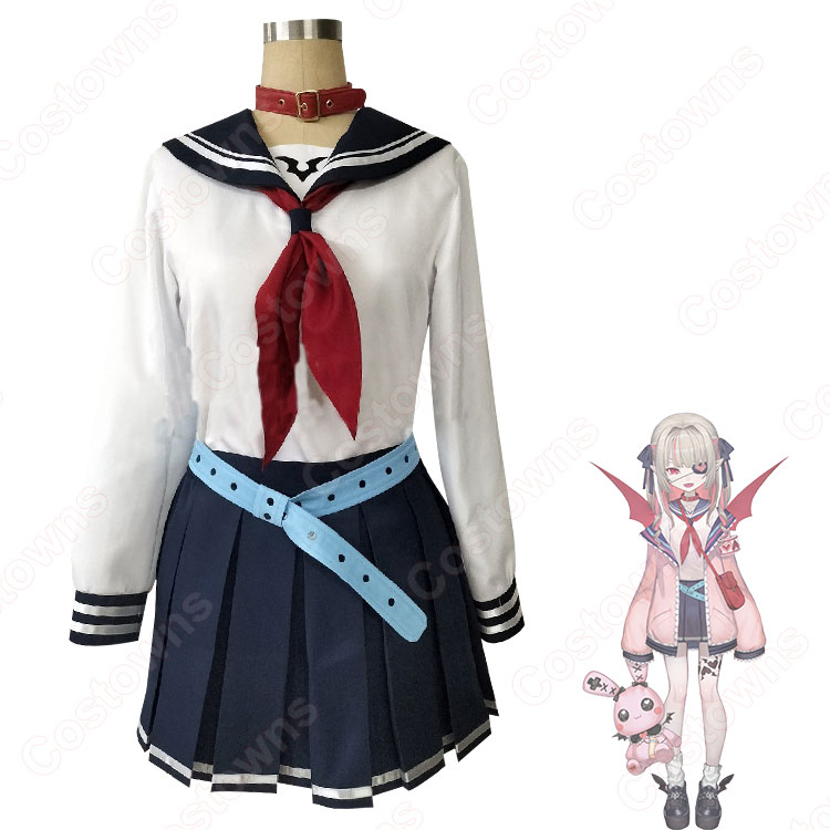 にじさんじ 魔界ノりりむ コスプレ衣装 セーラー服 - Costowns