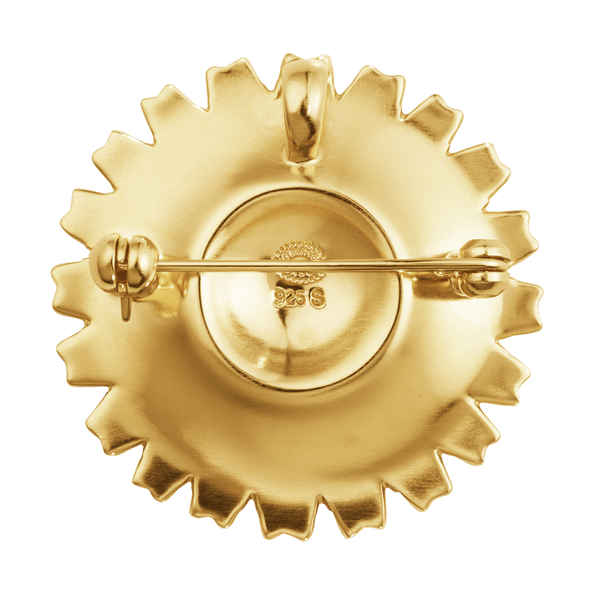 デイジー (DAISY) ブローチ - スターリングシルバー、18Kゴールド