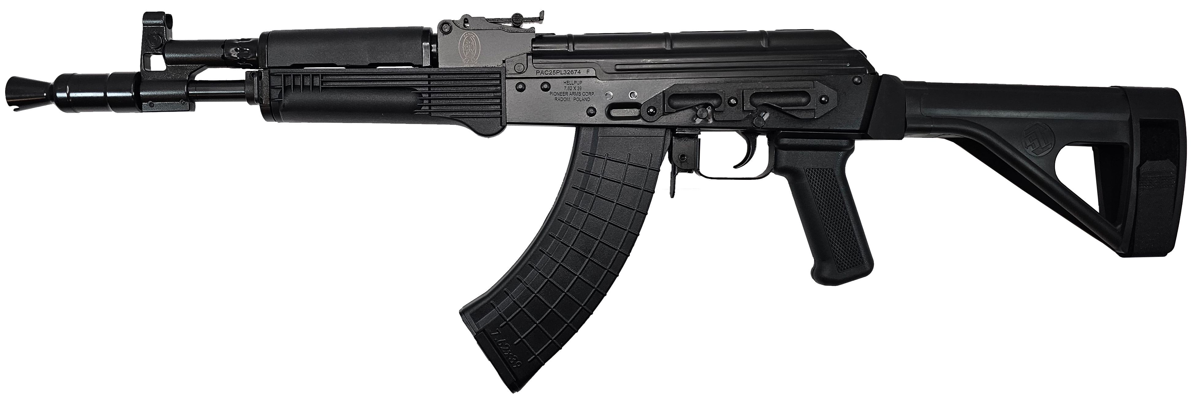 Pioneer Arms AK0031-FT-SOB47 - Hellpup Forged - Pistol: Semi-Auto