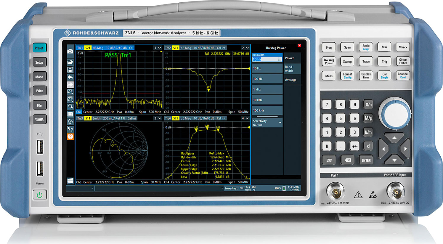 Rohde and Schwarz ZNL6 - Vector Network Analyzer (5 kHz to 6 GHz