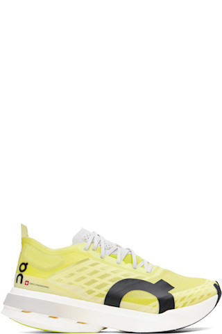 On: Yellow Cloudboom Strike Sneakers | SSENSE Canada