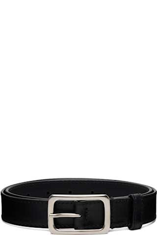 Dries Van Noten: ブラック レザーベルト | SSENSE 日本