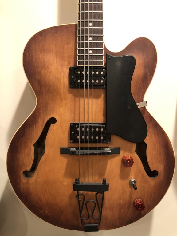 Ibanez Artcore AF55 Hollowbody Electric Guitar Flat Transparent