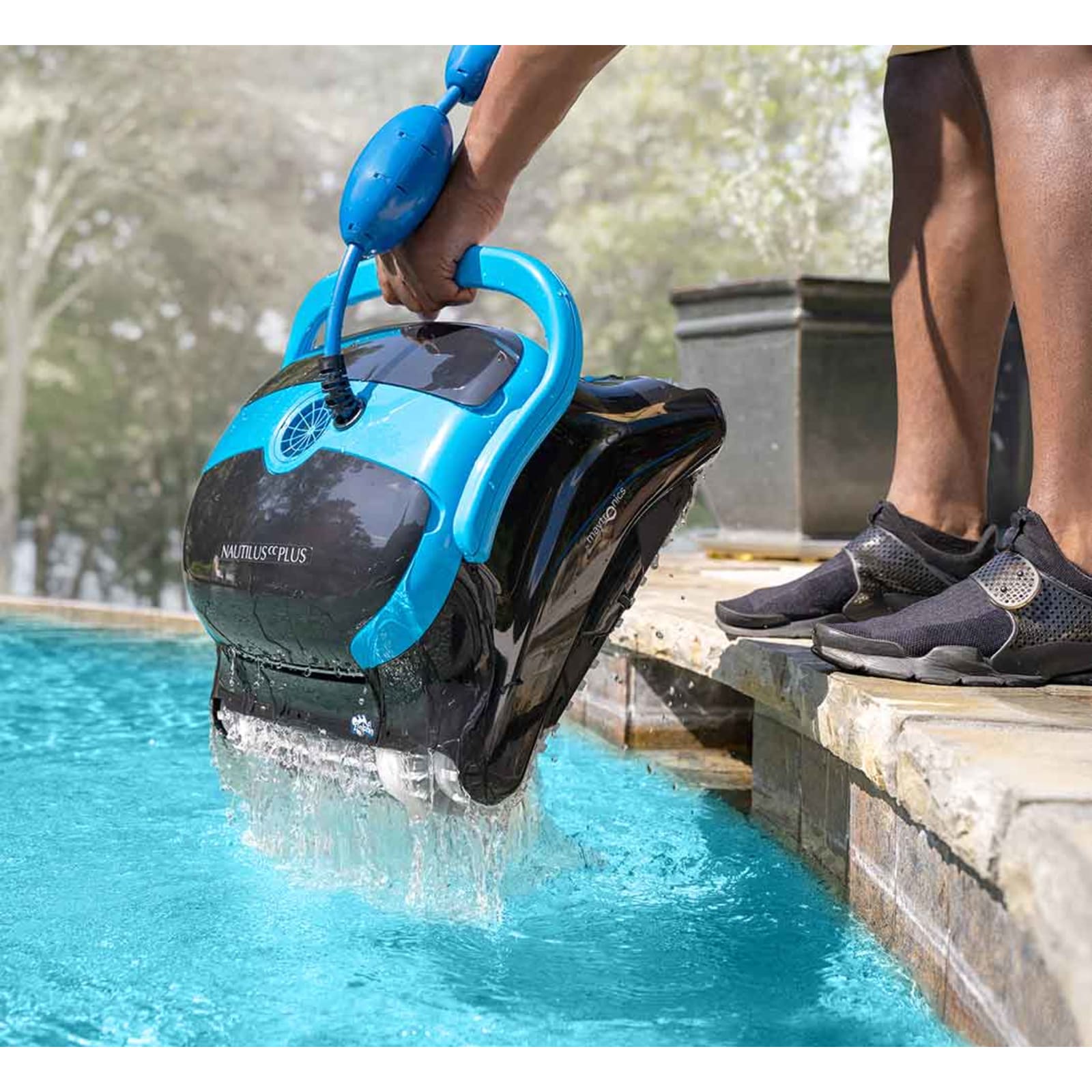 Dolphin Nautilus CC Plus Robotic Pool Cleaner Combo with Pro Caddy