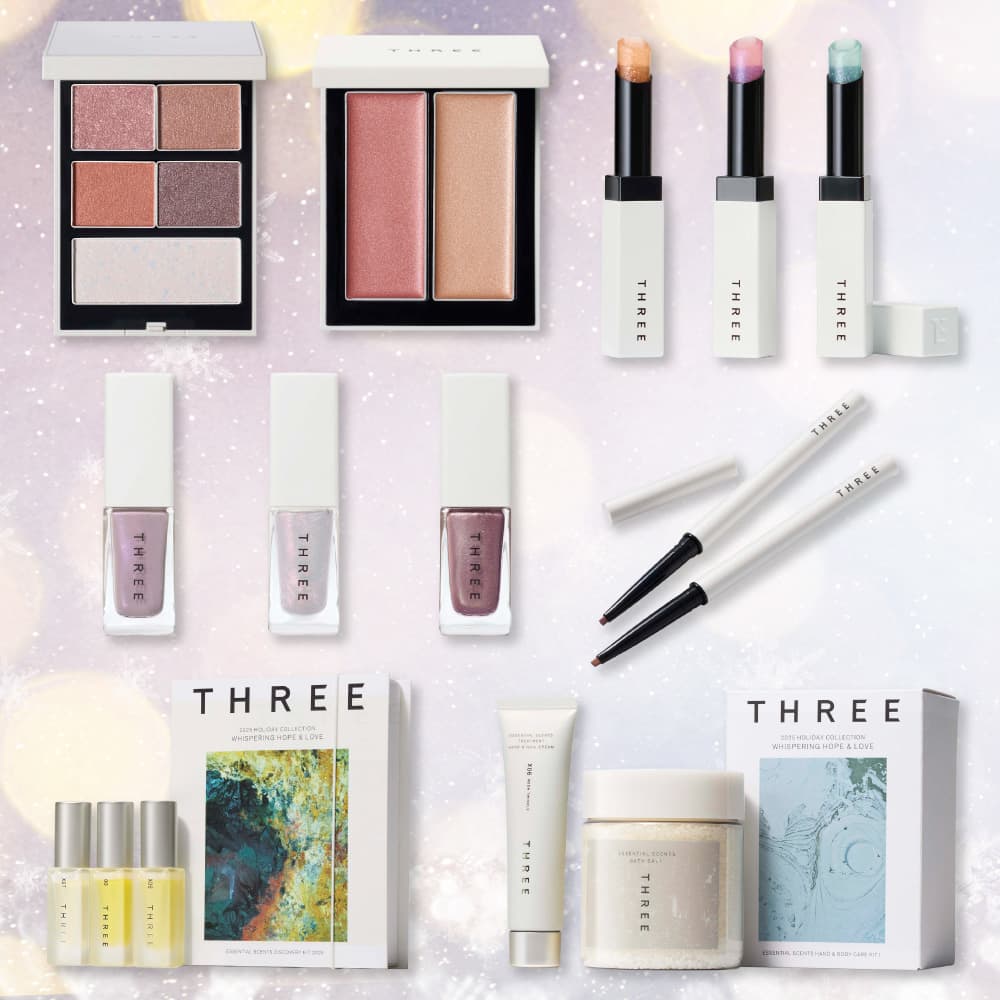 THREE・クリスマスコフレ2025】星とネオンが織りなす冬限定メイク