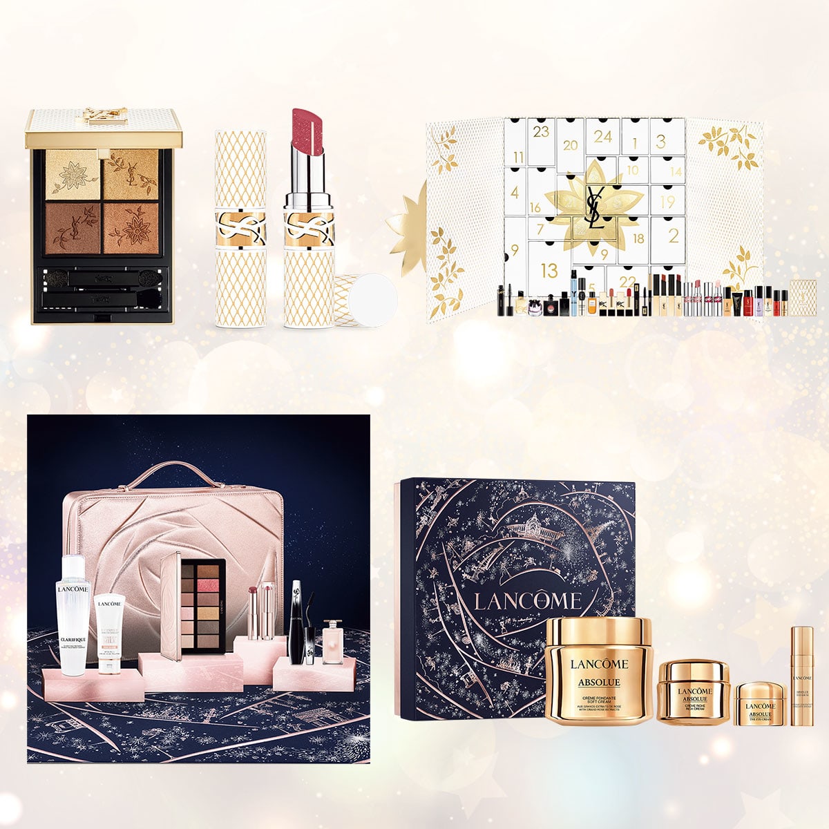 YSL・ランコム クリスマスコフレ】鮮やかなカラーで華やかな表情に