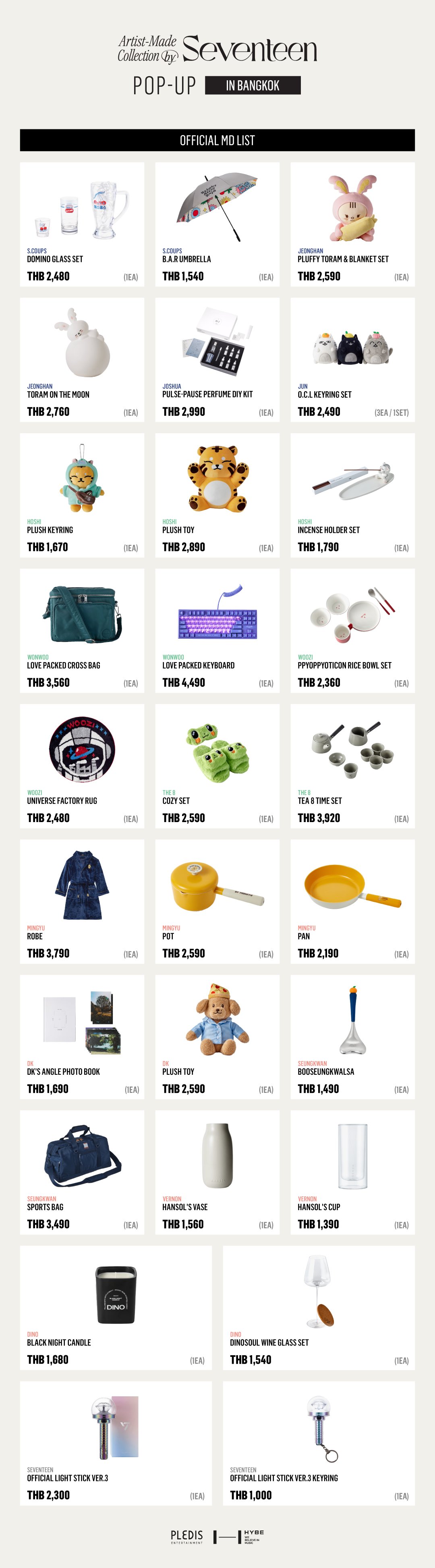 Artist-Made Collection by SEVENTEEN POP-UP in BANGKOK