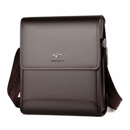 Whatna 厚手 レザー ショルダーバッグ メンズ メッセンジャーバッグ 本