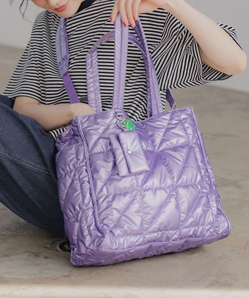ニコアンドのオリジナル2WAYキルトトートバッグが可愛くて便利