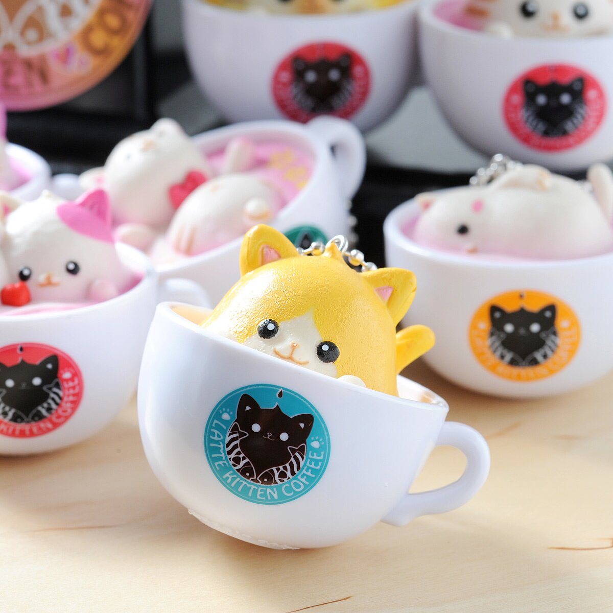 Latte Kitten Coffee New Flavor 2nd Cup (Ball Chain) - Tokyo Otaku