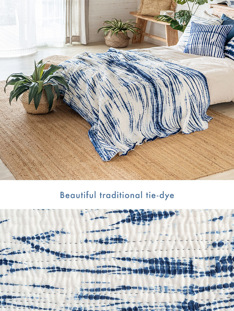 マルチカバー ソファー カバー キルト ベッド こたつ タイダイ