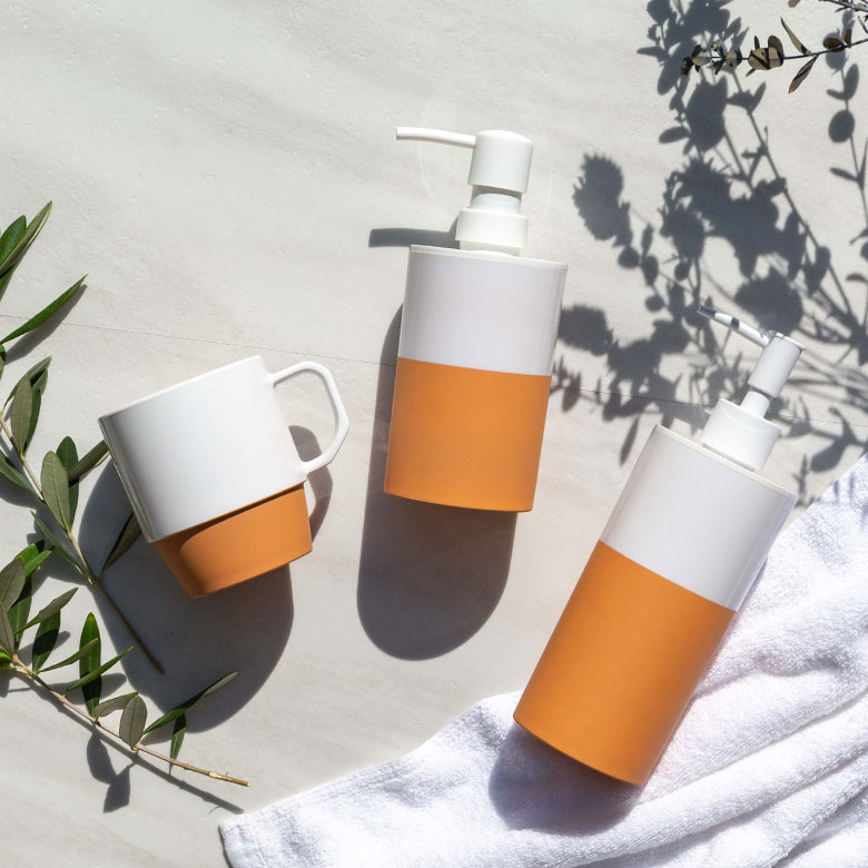 ディスペンサー ソープディスペンサー 500ml プラスチック 直径 7.5cm